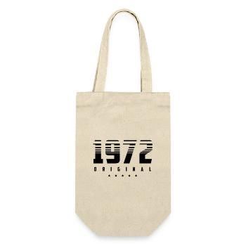 Geboren 1972 das Original - Geschenkbeutel für Flaschen - Natur - Vorne