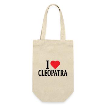 T-shirt J’adore Cléopâtre t-shirt idée cadeau - Sac à bouteille - nature - Devant
