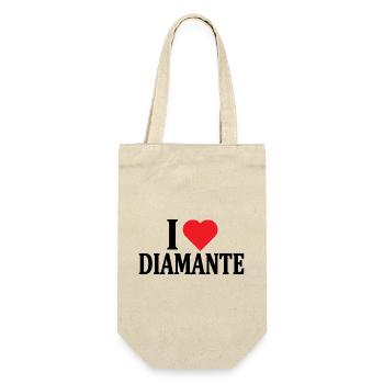 T-shirt J’adore l’idée cadeau t-shirt diamant - Sac à bouteille - nature - Devant