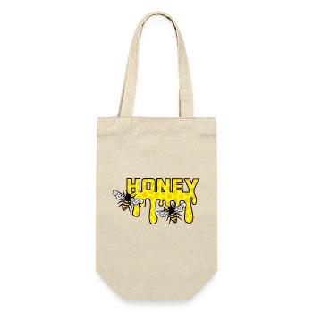 Bees honey beekeeper logo - Gift Bag for Bottles - nature - Front