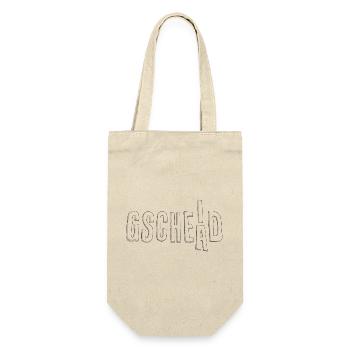 Gscheid - Gschead - Leiberl mit Wortspiel - Geschenkbeutel für Flaschen - Natur - Vorne