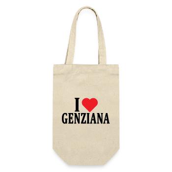 t-shirt J’adore l’idée cadeau Gentianian - Sac à bouteille - nature - Devant