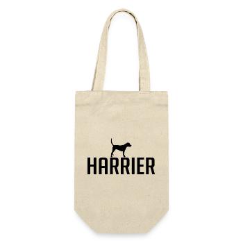 HARRIER Hunderasse Hunde Jagdhunde Wilsigns - Geschenkbeutel für Flaschen - Natur - Vorne