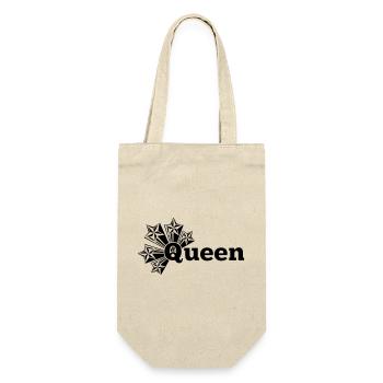 Queen transparent with stars - Gift Bag for Bottles - nature - Front