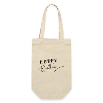 HAPPY BIRTHDAY,HAPPY BIRTHDAY,BIRTHDAY,BIRTHDAY - Gift Bag for Bottles - nature - Front