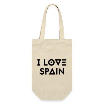 I LOVE SPAIN - Gift Bag for Bottles - nature - Front