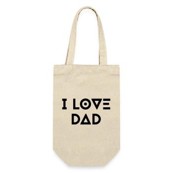 I LOVE DAD - Gift Bag for Bottles - nature - Front