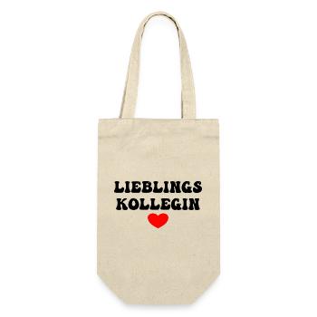 Lieblingskollegin - Geschenkbeutel für Flaschen - Natur - Vorne
