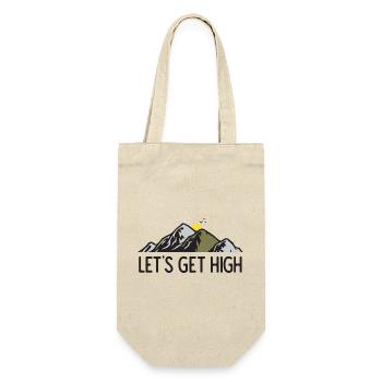 Mountains - Let's Get High - Gift Bag for Bottles - nature - Front
