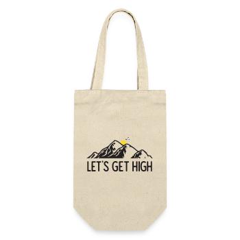 Mountains - Let's Get High - Gift Bag for Bottles - nature - Front
