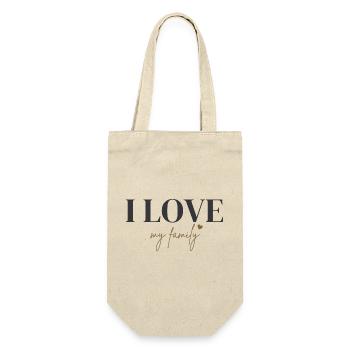 I love my family - Gift Bag for Bottles - nature - Front