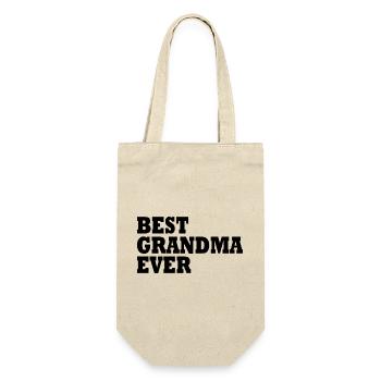 Best grandma ever - Gift Bag for Bottles - nature - Front