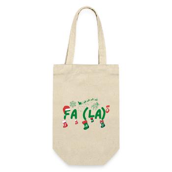 Noël Santa Fa La 8 Drôle de professeur de mathématiques - Sac à bouteille - nature - Devant
