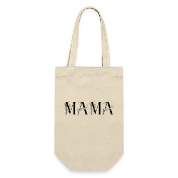 Mama - Geschenkbeutel für Flaschen - Natur - Vorne