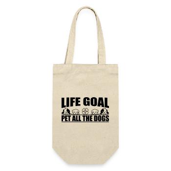 Life Goal Pet All The Dogs - Gift Bag for Bottles - nature - Front