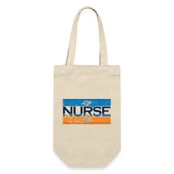Nurse - Geschenkbeutel für Flaschen - Natur - Vorne