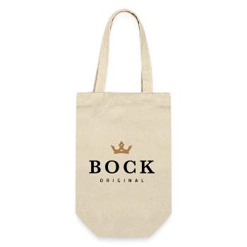 Bock - Geschenkbeutel für Flaschen - Natur - Vorne