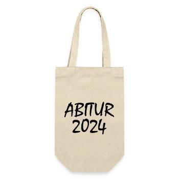Abitur 2024 - Geschenkbeutel für Flaschen - Natur - Vorne