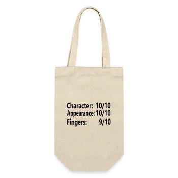 Funny finger amputee saying, one finger amputation - Gift Bag for Bottles - nature - Front