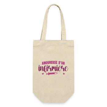 Amoureuse d’un Infirmier - Sac à bouteille - nature - Devant