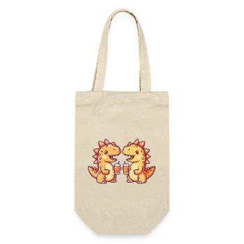 Dinosaur Stegosaurus Beer Booze - Gift Bag for Bottles - nature - Front