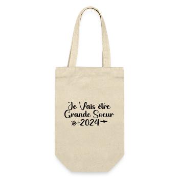 Je Vais être Grande Soeur 2024 - Sac à bouteille - nature - Devant