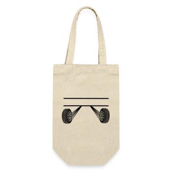 Car Racing Name Banner 4 - Gift Bag for Bottles - nature - Front