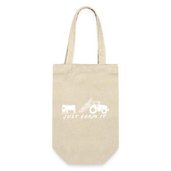 just farm it - Geschenkbeutel für Flaschen - Natur - Vorne
