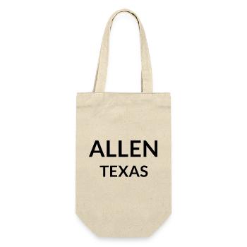 Allen Texas USA - Geschenkbeutel für Flaschen - Natur - Vorne