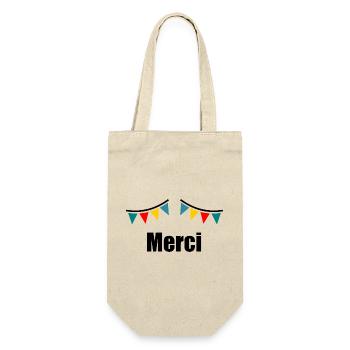 MERCI. MAÎTRESSE. MAÎTRE. MERCI MAÎTRESSE - Sac à bouteille - nature - Devant