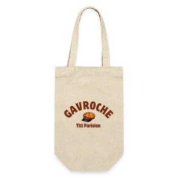 gavroche, poulbot, titi Pariser - Geschenkbeutel für Flaschen - Natur - Vorne