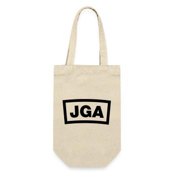 JGA Crew - Emblem - Geschenkbeutel für Flaschen - Natur - Vorne
