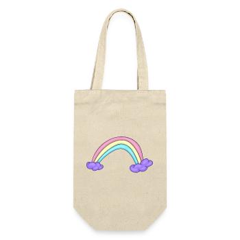 Dress up in joy with our rainbow collection - Gift Bag for Bottles - nature - Front