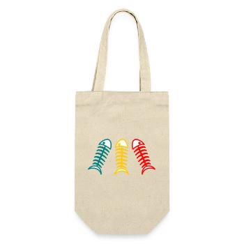SARDINE. FISH. APRIL FOOLS. EASTER. SEA - Gift Bag for Bottles - nature - Front