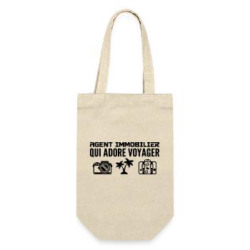 Travelers & Real Estate Agents Passion & Discovery - Gift Bag for Bottles - nature - Front