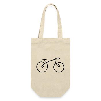 Bicycle Line - Gift Bag for Bottles - nature - Front