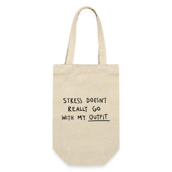 Trend Handwriting Statement Design - Gift Bag for Bottles - nature - Front