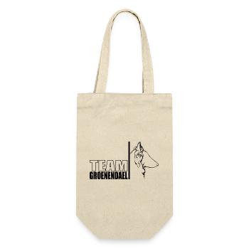 TEAM Groenendael Hunde Hund Wilsigns - Geschenkbeutel für Flaschen - Natur - Vorne