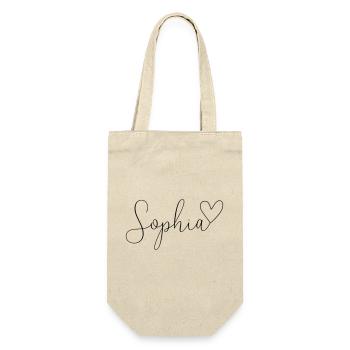 Sophia Surname First Name Girl - Gift Bag for Bottles - nature - Front