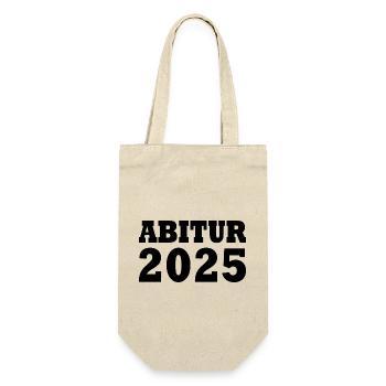 Abitur 2025 - Geschenkbeutel für Flaschen - Natur - Vorne