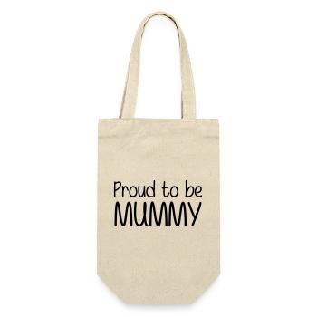 Proud to be a Mom - Mother's Day - Gift Bag for Bottles - nature - Front