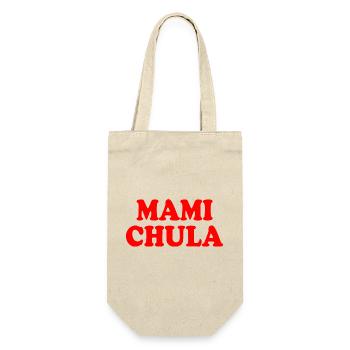 Mami chula - Geschenkbeutel für Flaschen - Natur - Vorne