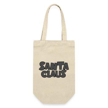 Santa Claus Weihnachten - Geschenkbeutel für Flaschen - Natur - Vorne