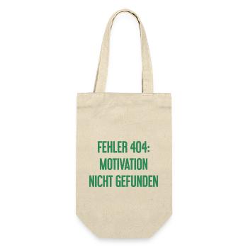Error 404: Motivation not found - Gift Bag for Bottles - nature - Front