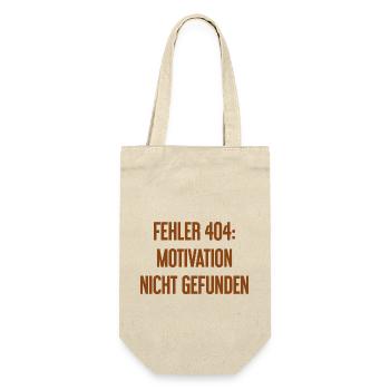 Error 404: Motivation not found - Gift Bag for Bottles - nature - Front