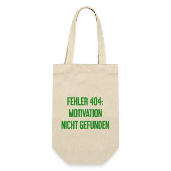 Error 404: Motivation not found - Gift Bag for Bottles - nature - Front