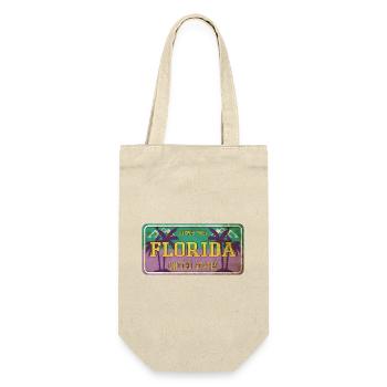 Florida USA Miami America Summer Palm Trees Sign - Gift Bag for Bottles - nature - Front