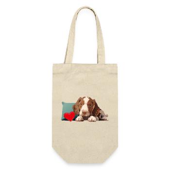 Puppy - Pepe our little dog - Gift Bag for Bottles - nature - Front
