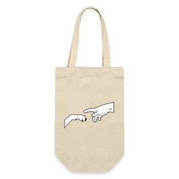 Dog Paw - Give Paw - Gift Bag for Bottles - nature - Front