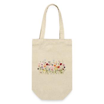 Wildflower Meadow – Natural Watercolor Blooms - Gift Bag for Bottles - nature - Front